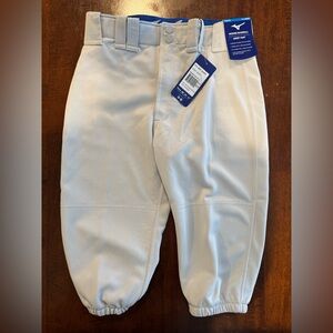 Mizuno Light Gray Youth Boys Baseball Pants
